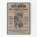 Vintage-Poster Paris Modern – Historische Wanddekoration