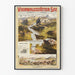 Vintage-Poster vom Vierwaldstättersee und Luzern in der Schweiz