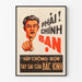 Vint poster Vietnam Phải Chính Ban Wanddekoration