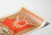 Vintage-Vietnam-Poster mit blutiger Hand auf Sternenflaggen-Hintergrund