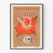 Vintage-Vietnam-Poster mit blutiger Hand auf Sternenflaggen-Hintergrund
