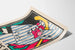Buntes Poster im grafischen Vintage-Stil Eishockey