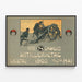 Schweizer Artillerie-Poster 1905 – Historische Wanddekoration — gerahmtes Bild an der Wand