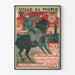 Wanddekoration Poster Stadt Mons Reiter zu Pferd