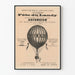 Altes Poster Fest des Landy 1876 Ballonaufstieg Belagerung von Paris
