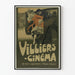 Vintage-Poster Villiers Kino - Wanddekoration im Art Déco Stil