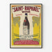Vintage-Poster Saint-Raphaël Wein - Vintage Wanddekoration Weinrebe und Wein
