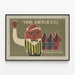 Vintage-Poster Weine Menjucq Tradition Qualität — gerahmtes Bild an der Wand