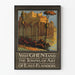 Vintage-Poster Besuch in Gent und Kunststädte Ostflanderns