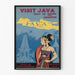 Vintage-Poster Java 36 Stunden in Singapur - Wanddekoration Reise