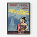 Vintage-Poster Java – Reise nach Java von Singapur