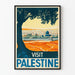 Vintage-Dekorationsposter Besuch Palästina - Poster Stadtlandschaft