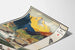 Vintage-Poster des Nationalparks Far West USA-Canada mit Zug