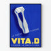 Vintage-Poster VITA.D Süßes Vitamin gegen Rachitis