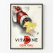 Vintage-Poster Vitamine D Cortical Illustration für Kinder