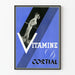 Vintage-Poster Vitamine D Cortial zur Wanddekoration