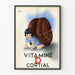 Vintage-Poster Vitamine D Cortial von René Le Texier