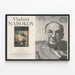 Vladimir Nabokov-Poster – Porträt und literarische Biografie — gerahmtes Bild an der Wand