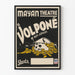 Vintage-Poster Volpone Theater Mayan - Dramatische Wanddekoration