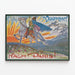 Vintage-Poster Voorheen Nach Paris Historische Wanddekoration — gerahmtes Bild an der Wand