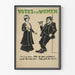 Vintage-Poster Stimmen für Frauen für engagierte Wanddekoration