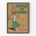 Vintage-Poster Stimmen für Frauen - Engagierte Wanddekoration