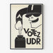 Vintage-Poster Stimmen UDR Originale Wanddekoration