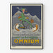 Vintage-Poster Fahrrad Omnium Globe Trotter Wanddekoration