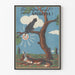 Vintage-Werbeplakat für Antalgyl mit Fuchs und Rabe