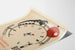 Poster Reise im Kreis Design Zug und Uhr