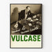 Vintage-Werbeplakat Vulcase für Retro-Wanddekoration