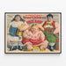 Vintage-Poster W. Hollmanns Riesenkinder und Preisbaby Wanddekoration — gerahmtes Bild an der Wand