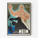 Vintage-Poster Deutsche Politik Wahrt eure Freiheit Lex Häberlin Nein
