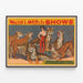 Vintage-Poster Walter L. Main Shows - Bengaltiger — gerahmtes Bild an der Wand