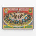 Vintage-Poster Pferde in Leistung von Walter L. Main — gerahmtes Bild an der Wand