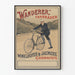 Vintage-Poster Wanderer Fahrräder - Wanddekoration im Retro-Radsport