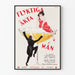 Vintage-Poster Flyktinga Äkta Män - Retro-Wanddekoration
