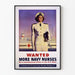 Vintage-Poster für die Rekrutierung amerikanischer Marinekrankenschwestern