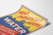 Vintage-Poster Industrielle Kriegswirtschaft benötigt Wasser
