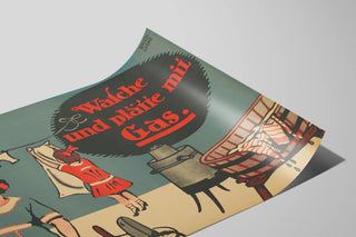 wasche-und-platte-mit-gas