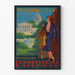 Vintage-Poster Washington Pennsylvania Railroad Wanddekoration