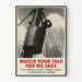 Vintage-Poster Meeresmotivik: Achten Sie auf Ihre Worte