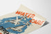 Vintage-Poster Bewusstseinsbildung Wassereinsparung - Wasserpflege