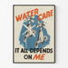 Vintage-Poster Bewusstseinsbildung Wassereinsparung - Wasserpflege