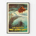 Vintage-Poster Way Down East D.W. Griffith Wanddekoration