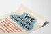 Vintage-Poster Wir sind im Krieg Arbeitsdekoration Wandbild