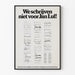 Vintage-Poster Wir schreiben nicht für Jan Lul! Buchwoche 1972