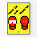 Grafikposter Wear 'Em and Spare 'Em - Vintage-Wanddekoration