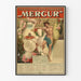 Vintage-Poster Wanddekoration Wechselstuben Aktiengesellschaft Merkur 1897