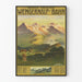 Vintage-Poster Wengernalp-Bahn Berner Oberland - Bahnhof Scheidegg
